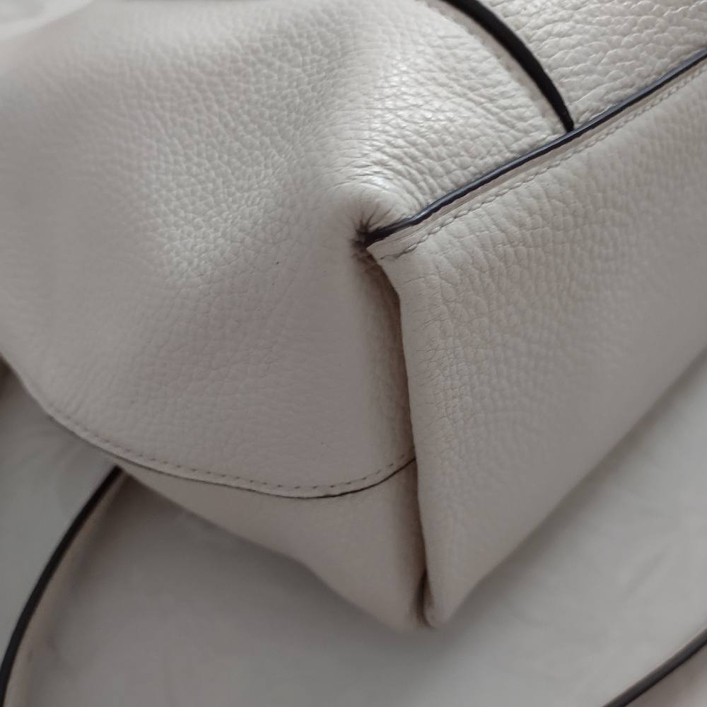 Coach chalk gold Remi refined pebble leather hobo crossbody bag - Picture 13 of 15